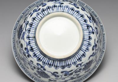 图片[2]-Bowl with lotus scrolls in underglaze blue, Ming dynasty (1368-1644)-China Archive